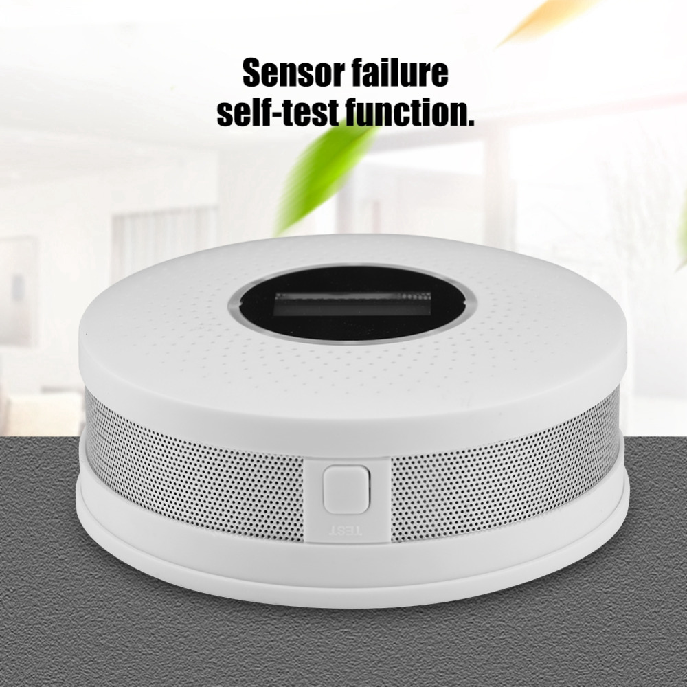 2 in 1 LED Digital Gas Smoke Alarm Co Carbon Monoxide Detector Voice Warning Sensor